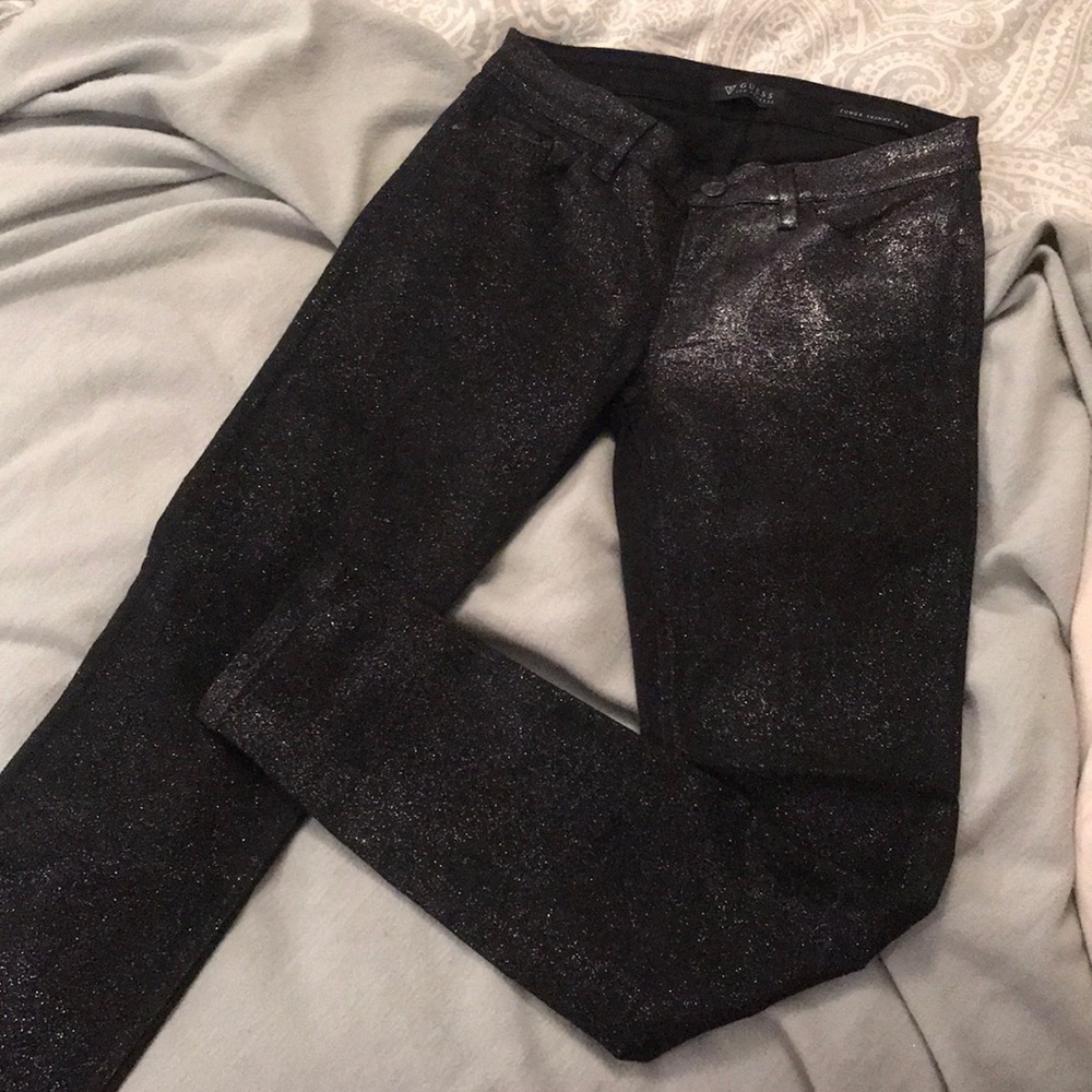 Sparkly power skinny mid